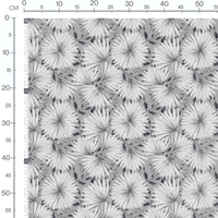 Tissu - Cercles rayonnants en contraste