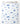 Tissu - Poissons bleus sur fond blanc