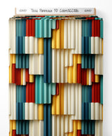 Tissu - Panneaux 3D Colorés