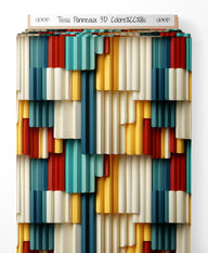 Tissu - Panneaux 3D Colorés