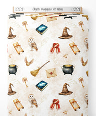 Tissu - Objets magiques et hibou