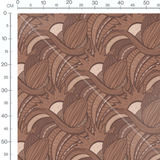 Tissu - Formes brunes entrelacées
