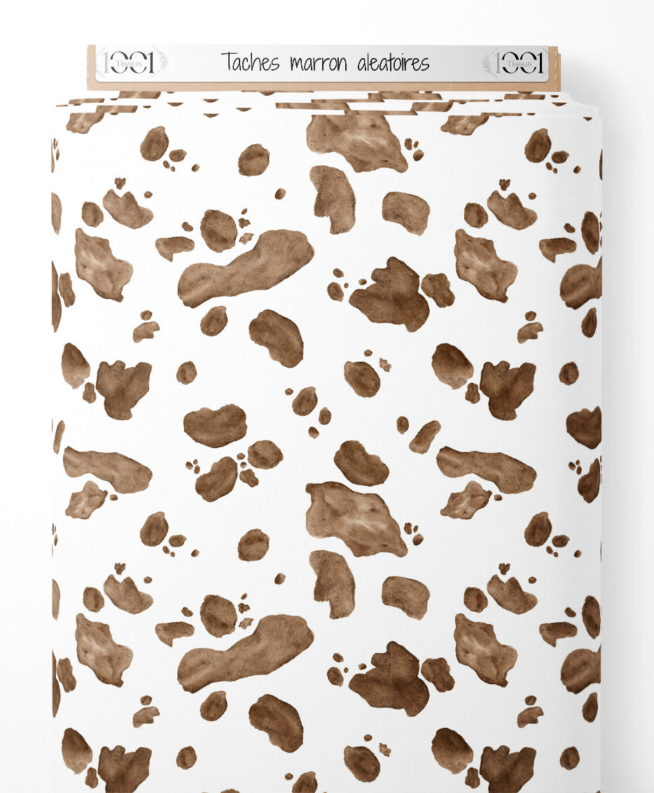 Tissu - Taches marron aléatoires