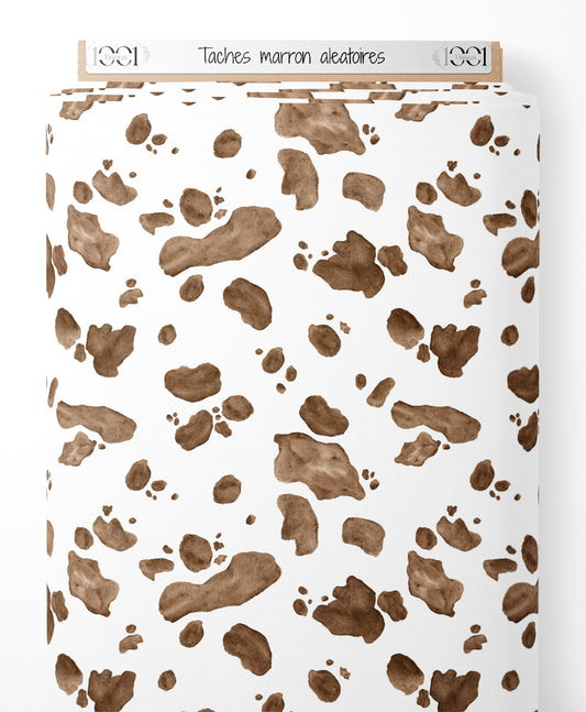 Tissu - Taches marron aléatoires