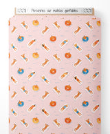Tissu - Personnes sur matelas gonflables
