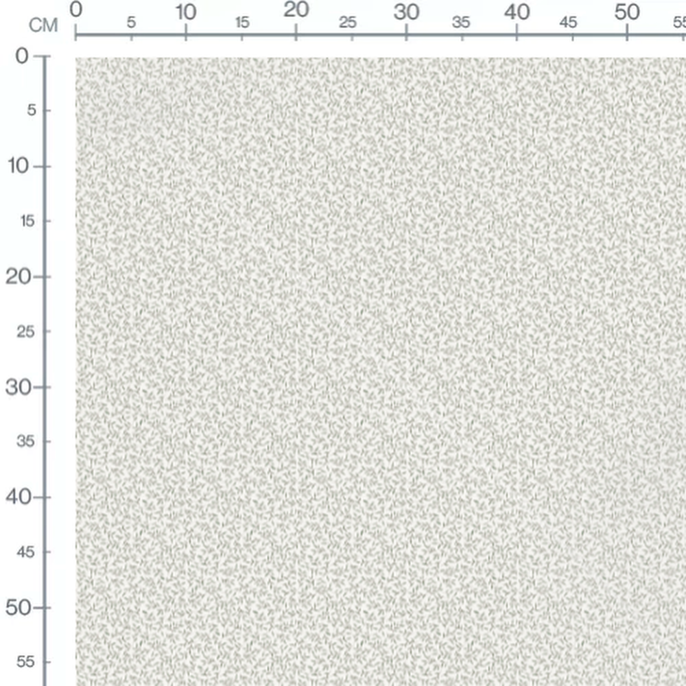 Tissu - Feuilles vertes sur fond blanc