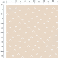 Tissu - Arcs blancs minimalistes