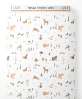 Tissu - Animaux forestiers variés