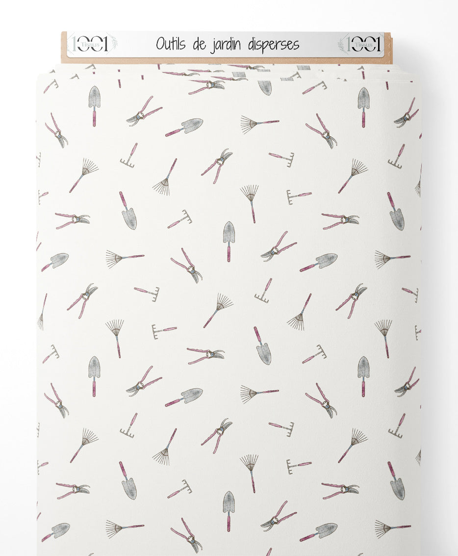 Tissu - Outils de jardin dispersés