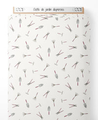 Tissu - Outils de jardin dispersés