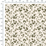 Tissu - Cygnes sur fond beige doux