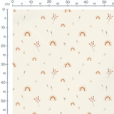 Tissu - Arcs-en-ciel et branches