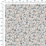 Tissu - Fleurs beige et vert harmonieux