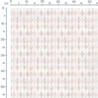 Tissu - Motif losanges pastel