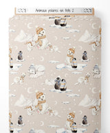 Tissu - Animaux polaires en fête 2