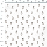 Tissu - Pingouins sur fond neigeux