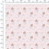 Tissu - Cygnes et ballerines roses