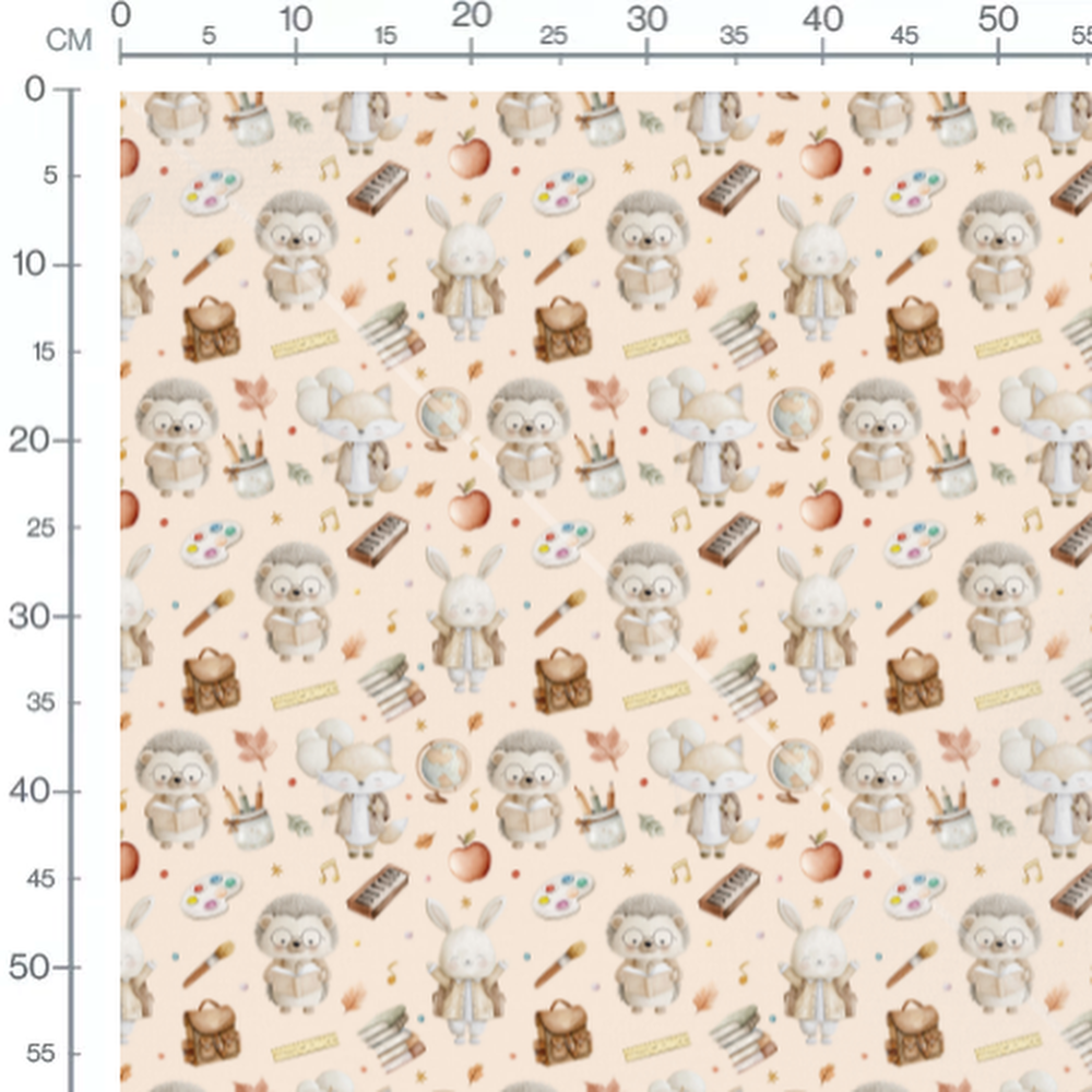 Tissu - Animaux et fournitures scolaires