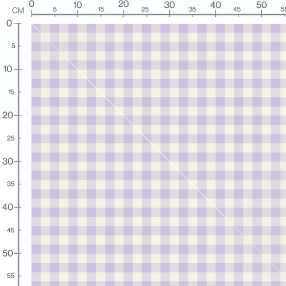 Tissu - Carreaux lavande et crème