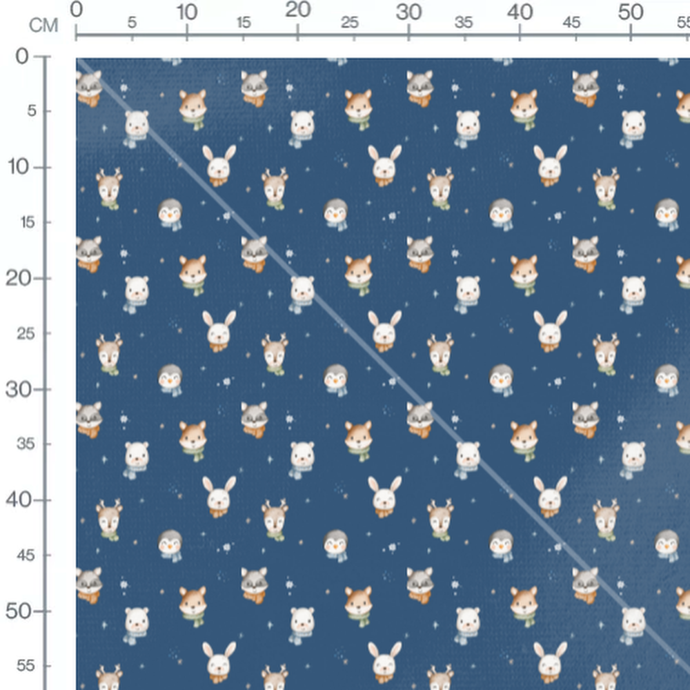 Tissu - Animaux en écharpes colorées 2