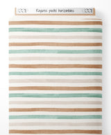 Tissu - Rayures pastel horizontales