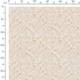 Tissu - Feuillages beige et blanc
