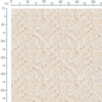 Tissu - Feuillages beige et blanc