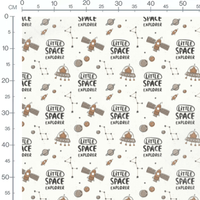 Tissu - Éléphants et nuages sur bleu