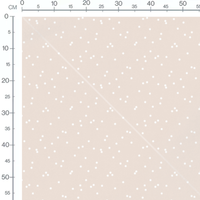 Tissu - Pois blancs sur beige motifs