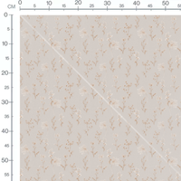 Tissu - Fleurs délicates sur taupe