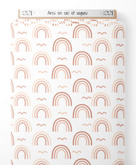 Tissu - Arcs-en-ciel et vagues