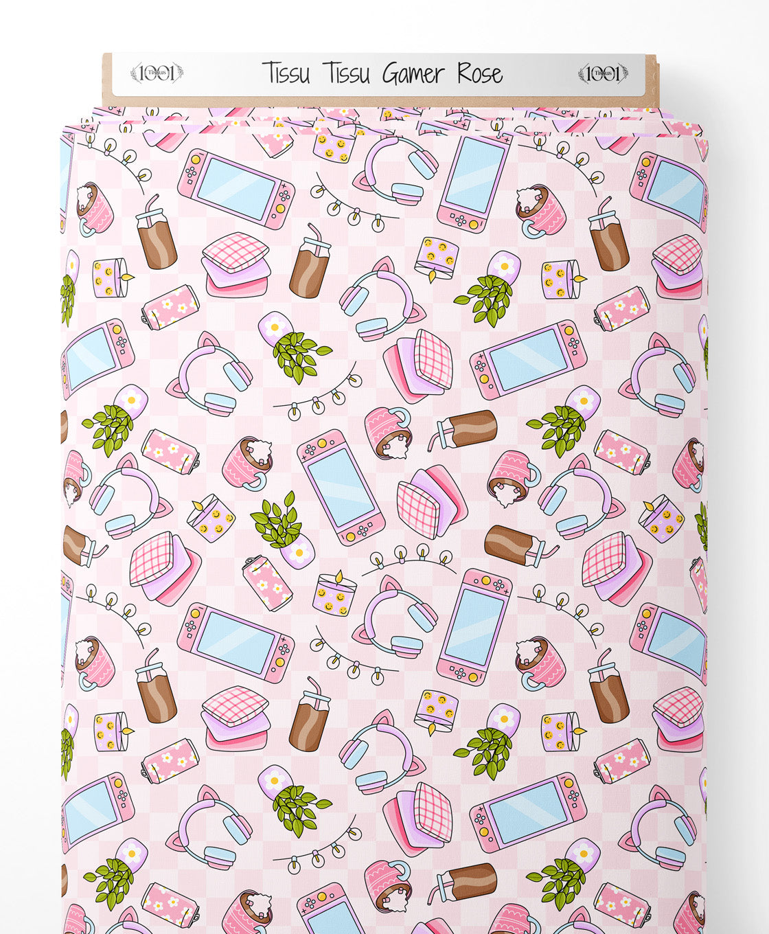 Tissu - Tissu Gamer Rose