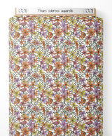 Tissu - Fleurs colorées aquarelle