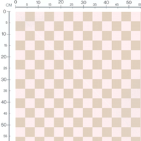 Tissu - Carreaux beige et rose