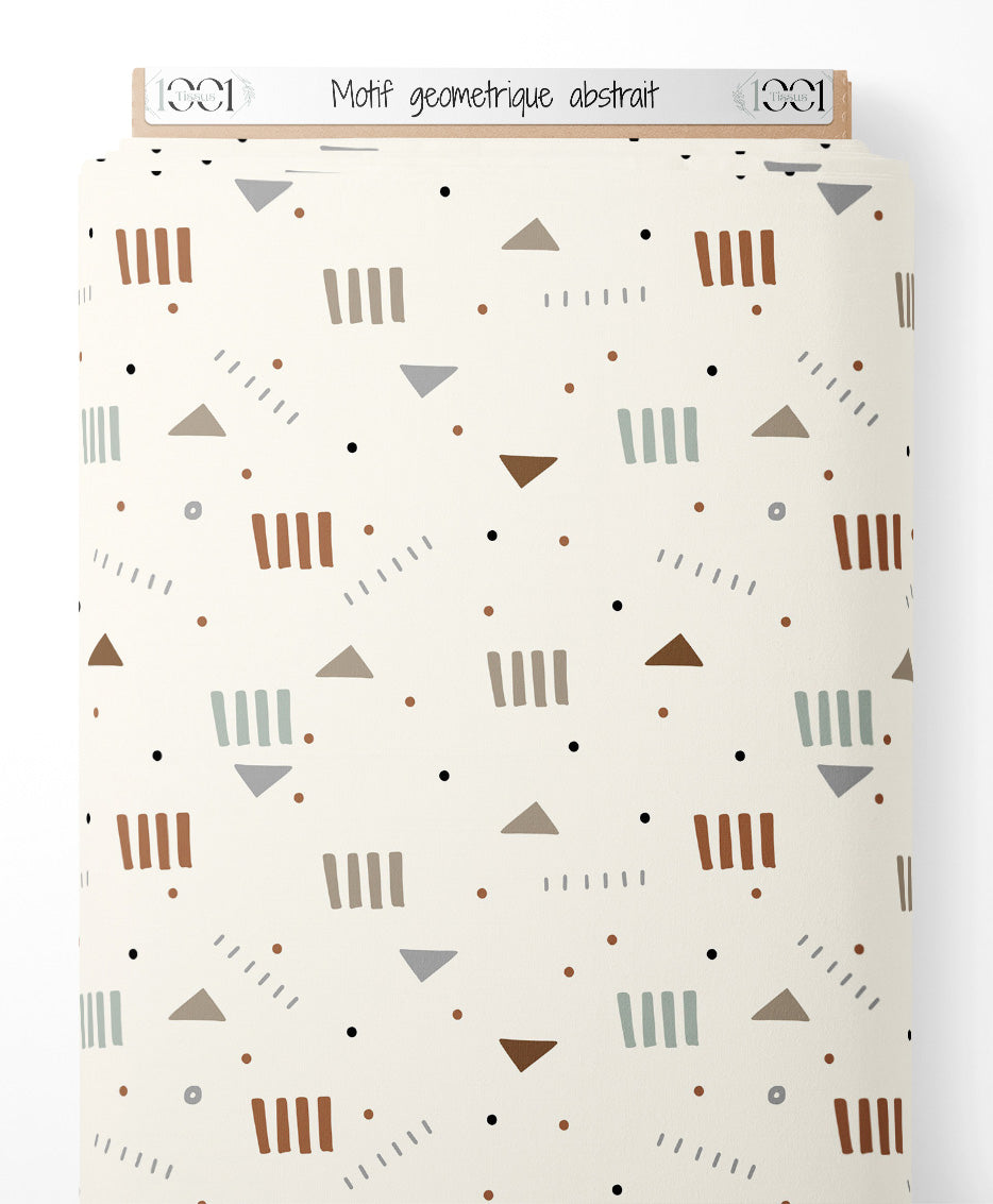 Tissu - Motif géométrique abstrait