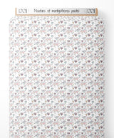 Tissu - Moutons et montgolfières pastel