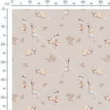 Tissu - Furets foulards et feuillages