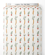 Tissu - Légumes frais sur fond blanc