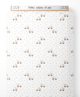 Tissu - Petites voitures et pois