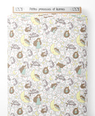 Tissu - Petites princesses et licornes