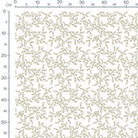 Tissu - Feuillage délicat beige