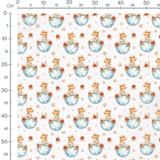 Tissu - Enfants sur la lune