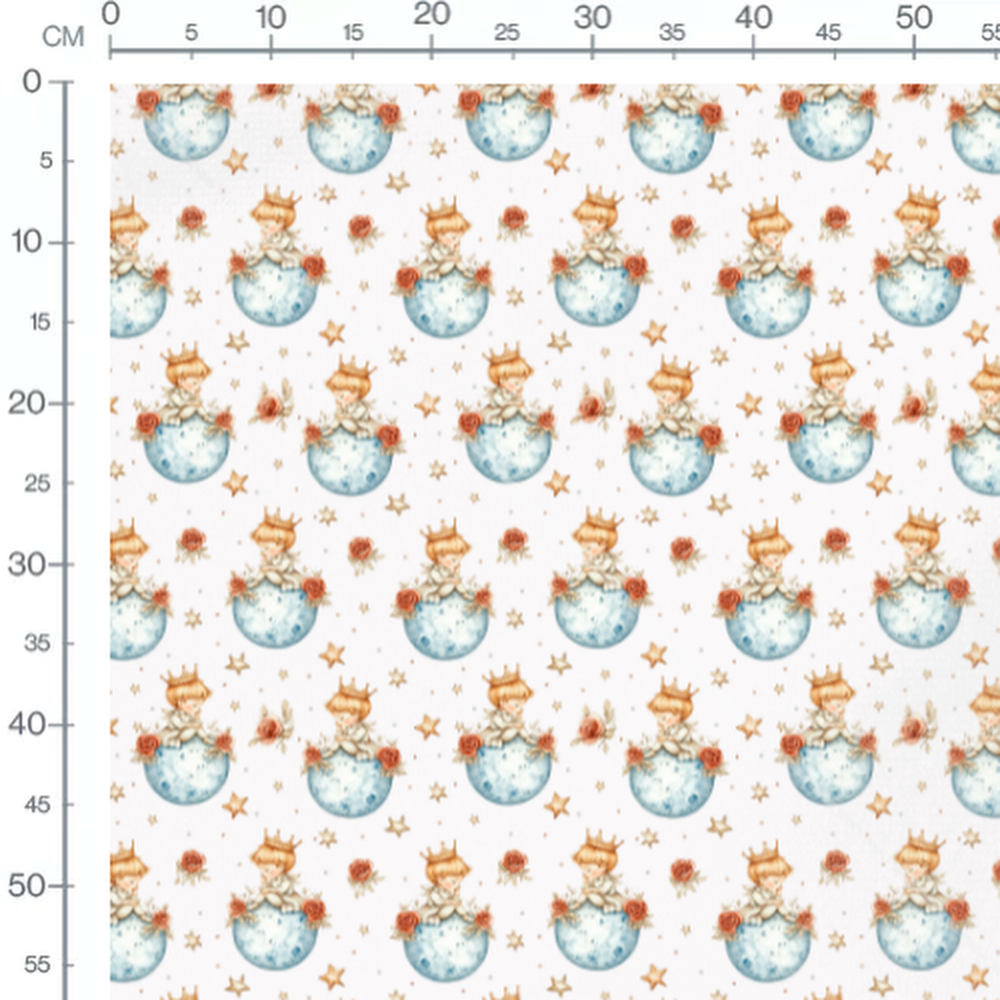 Tissu - Enfants sur la lune