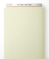 Tissu - Pois blancs sur fond crème