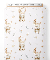 Tissu - Koalas sur balançoires lunaires