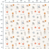 Tissu - Personnages ronds amusants