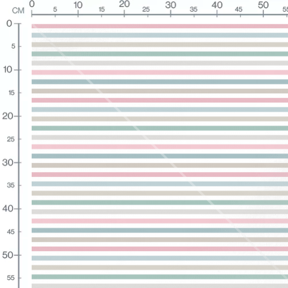 Tissu - Rayures multicolores pastel
