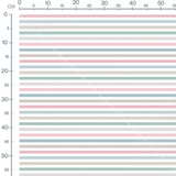 Tissu - Rayures multicolores pastel