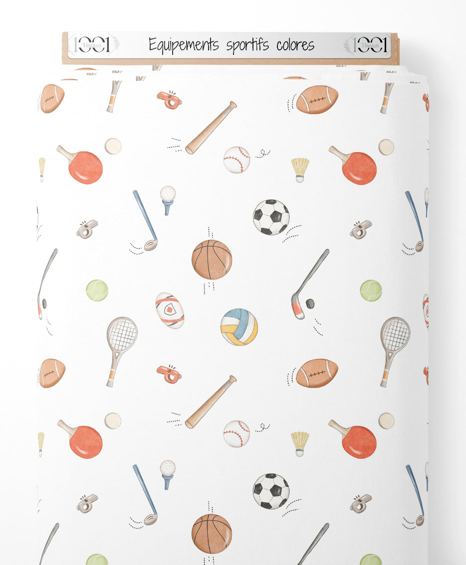 Tissu - Équipements sportifs colorés
