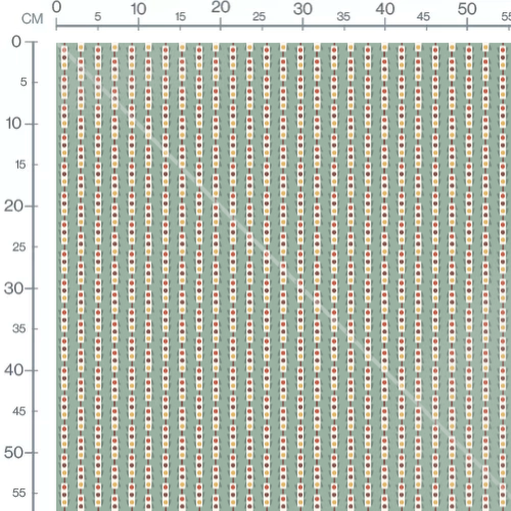 Tissu - Perroquets colorés sur vert